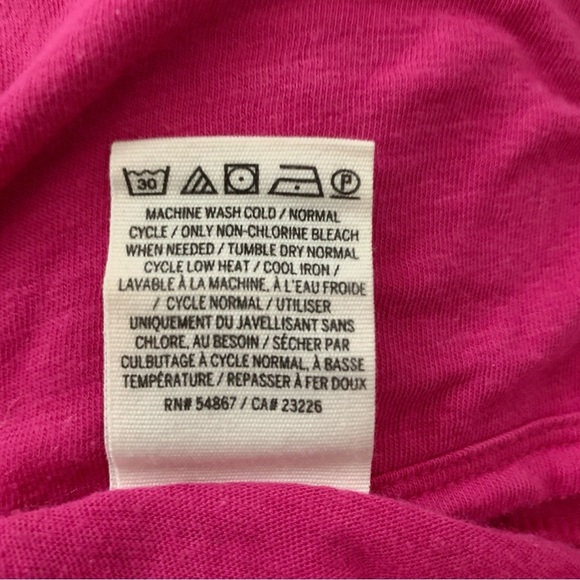 VS PINK Magenta Fuchsia Open-Back Long Sleeve Tee - Picture 6 of 6